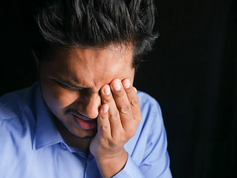 Man crying
