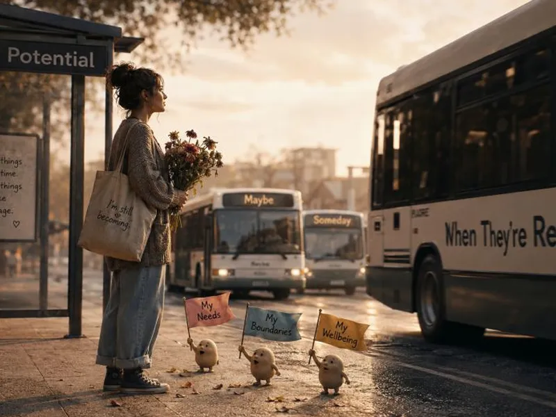 Waiting for a bus