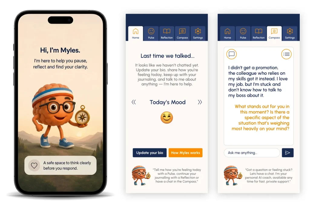 Myles AI Coaching App Example